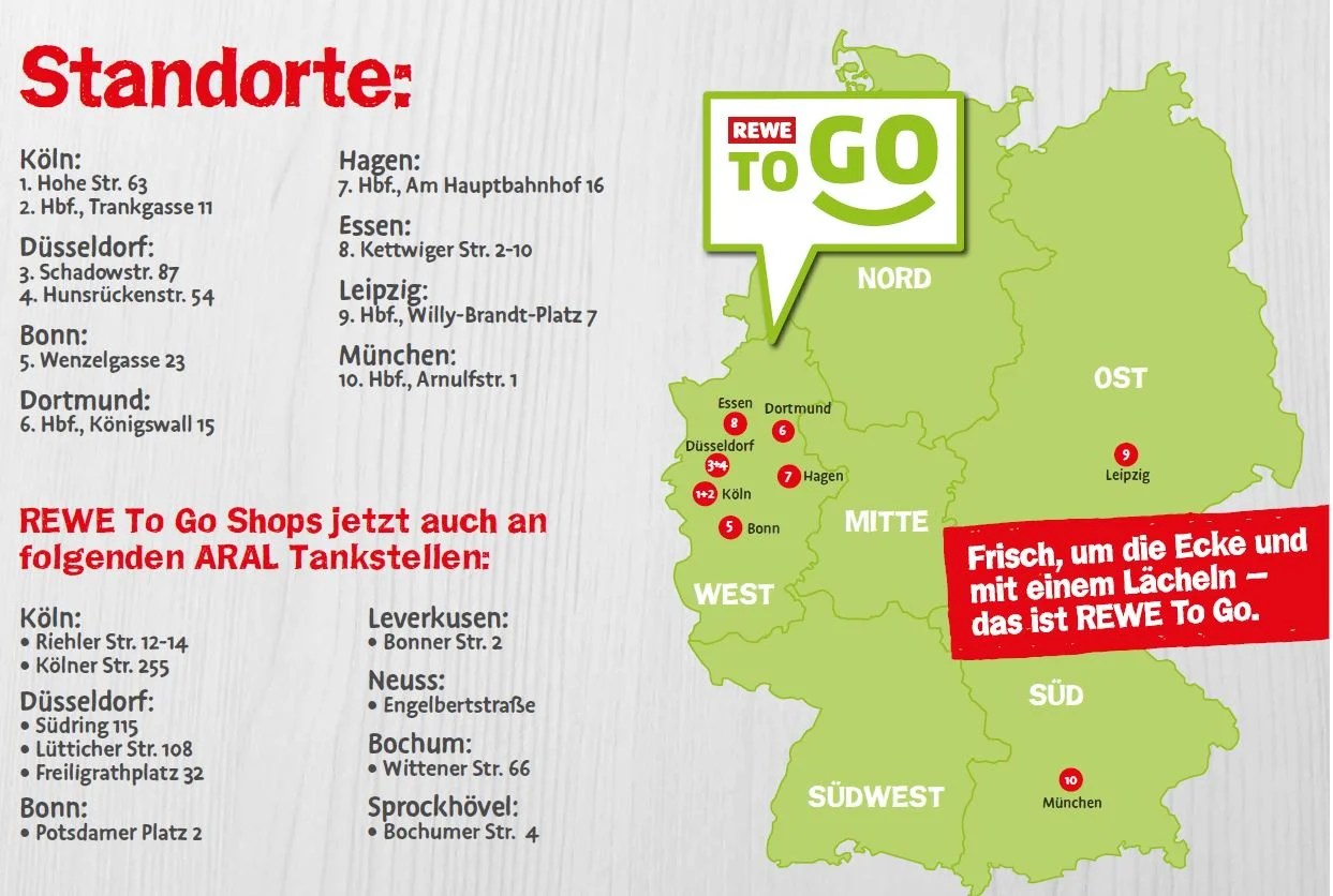 Rewe to go: unterwegs einkaufen
