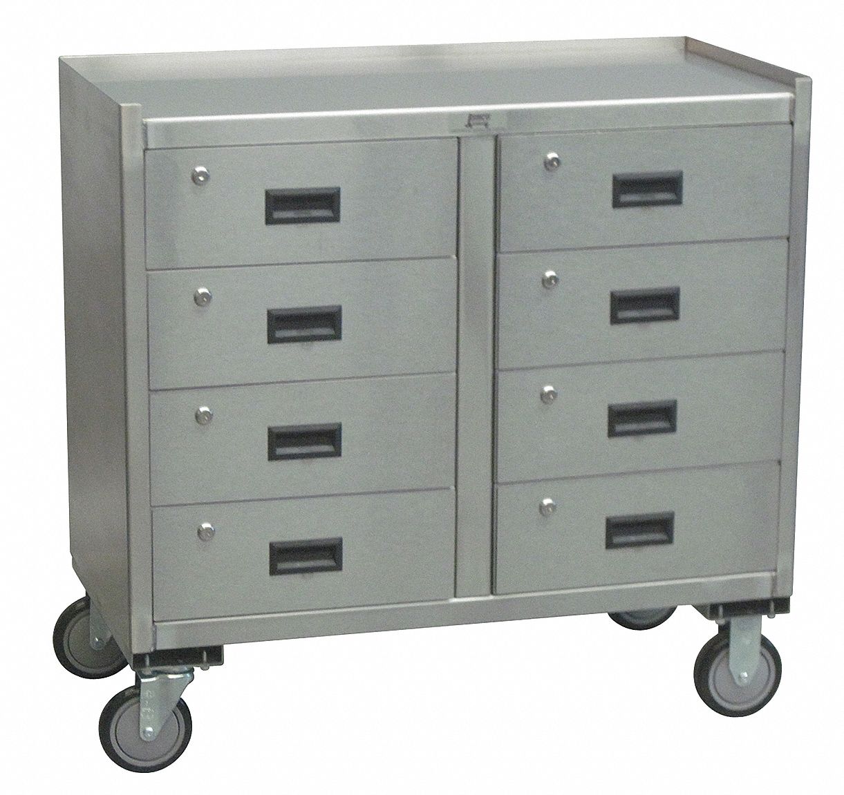 Nsn>nsn parts manufacturers>company names start with t>tennsco corp. JAMCO Mobile Cabinet Workbench, Stainless Steel, 19" Depth