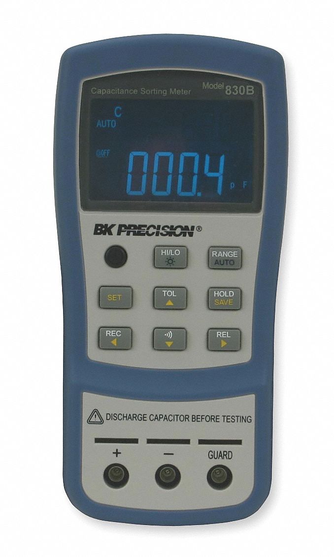 B K Precision Capacitance Meter 9 Range 1 0 Pf To 199 99