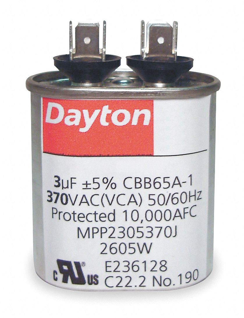 Mallory Round Motor Start Capacitor 110 125vac Voltage