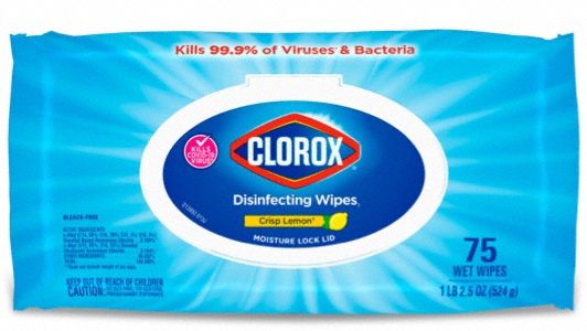 Clorox, soft pack, ready to use, disinfecting wipes