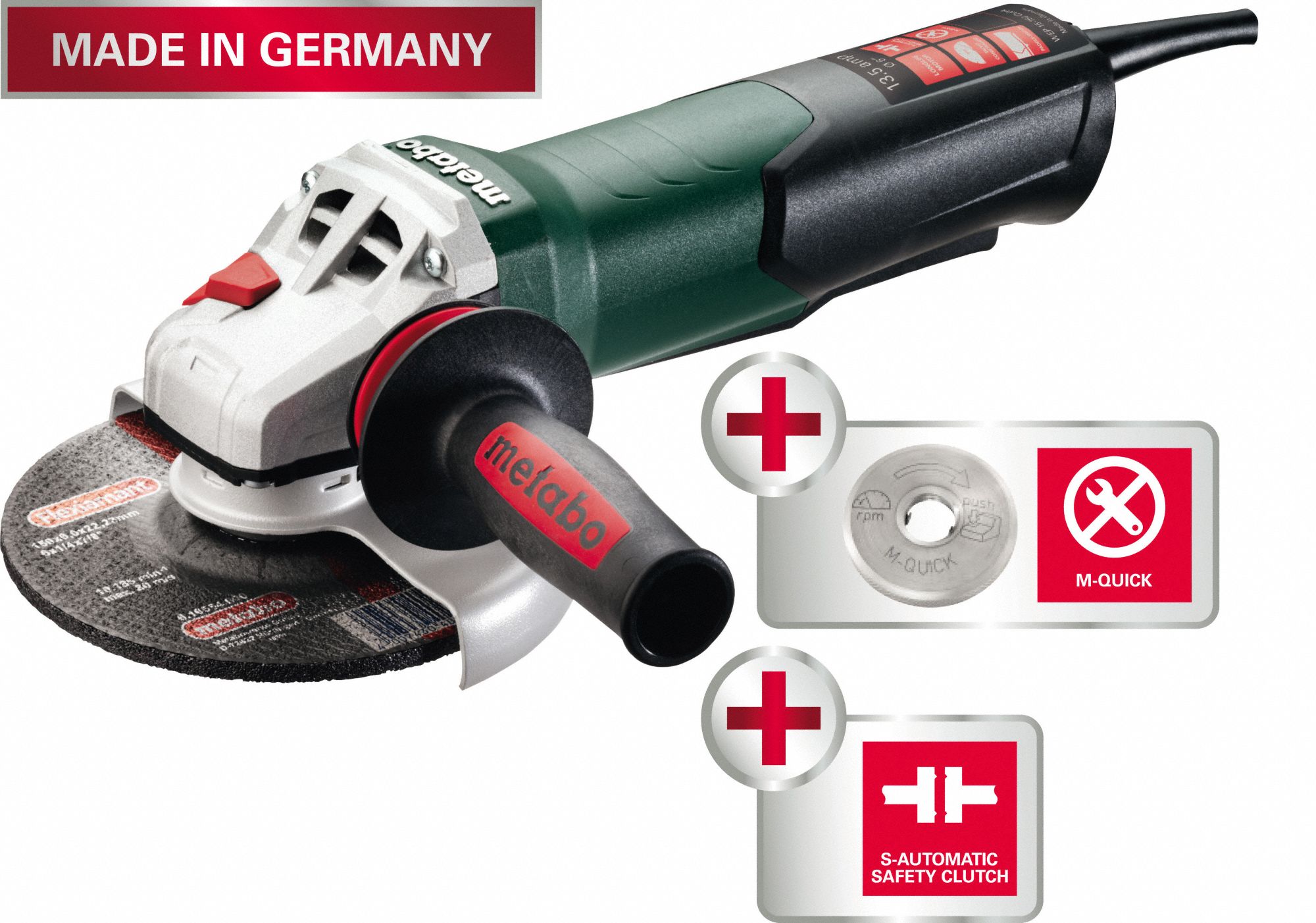 Metabo Corded Angle Grinder 7 In 15 A 8 200 Rpm 419j85 Wepb 19 180 Rt Ds Grainger Repair Parts Home Power Tool Parts Metabo Parts Metabo Grinder Parts Metabo WEPBA 17-150 Quick.