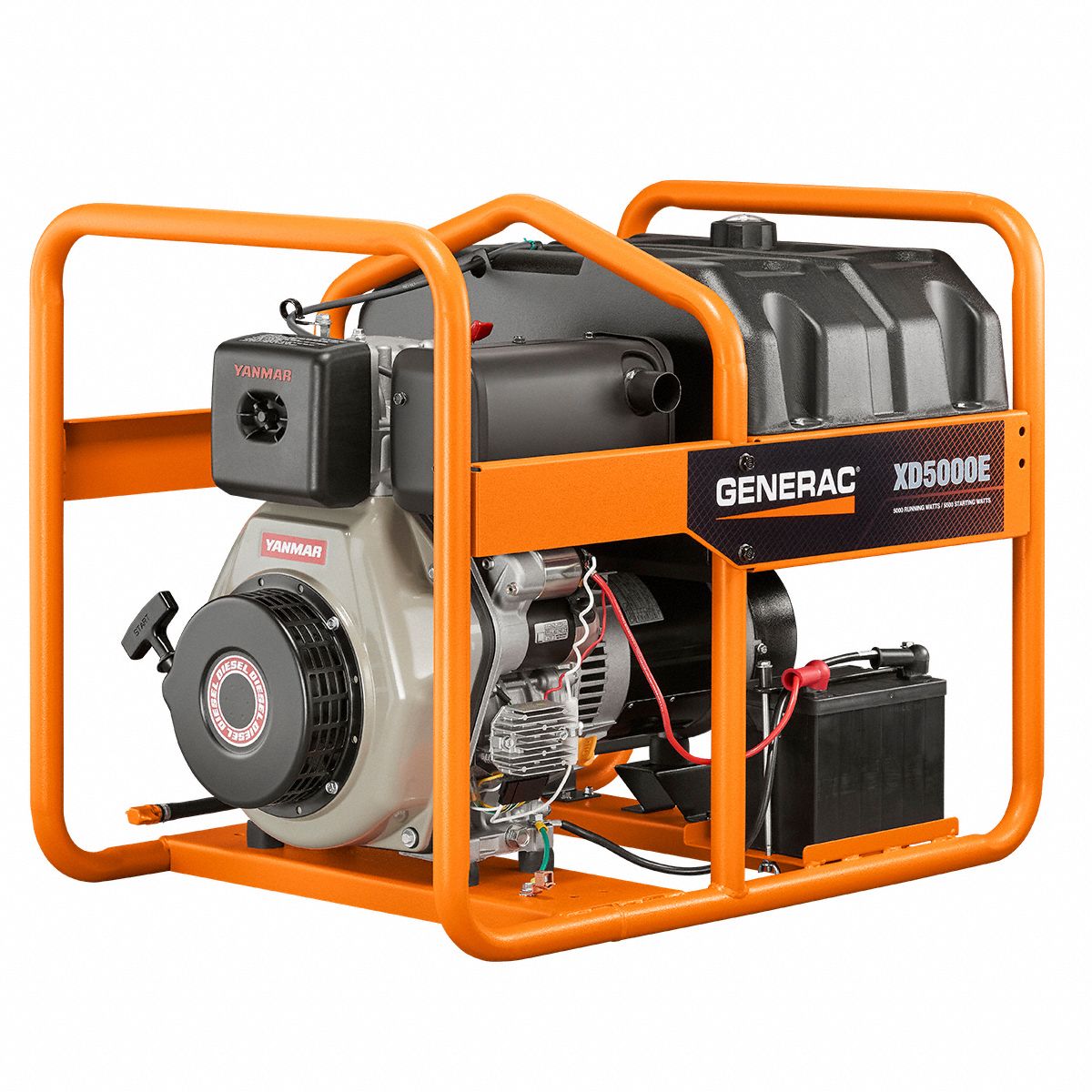 07/06/2020 · click to see full answer. Generac Portable Generator Conventional Generator Fuel Type Diesel Generator Rated Watts 5 000 W 39fy95 6864 Grainger