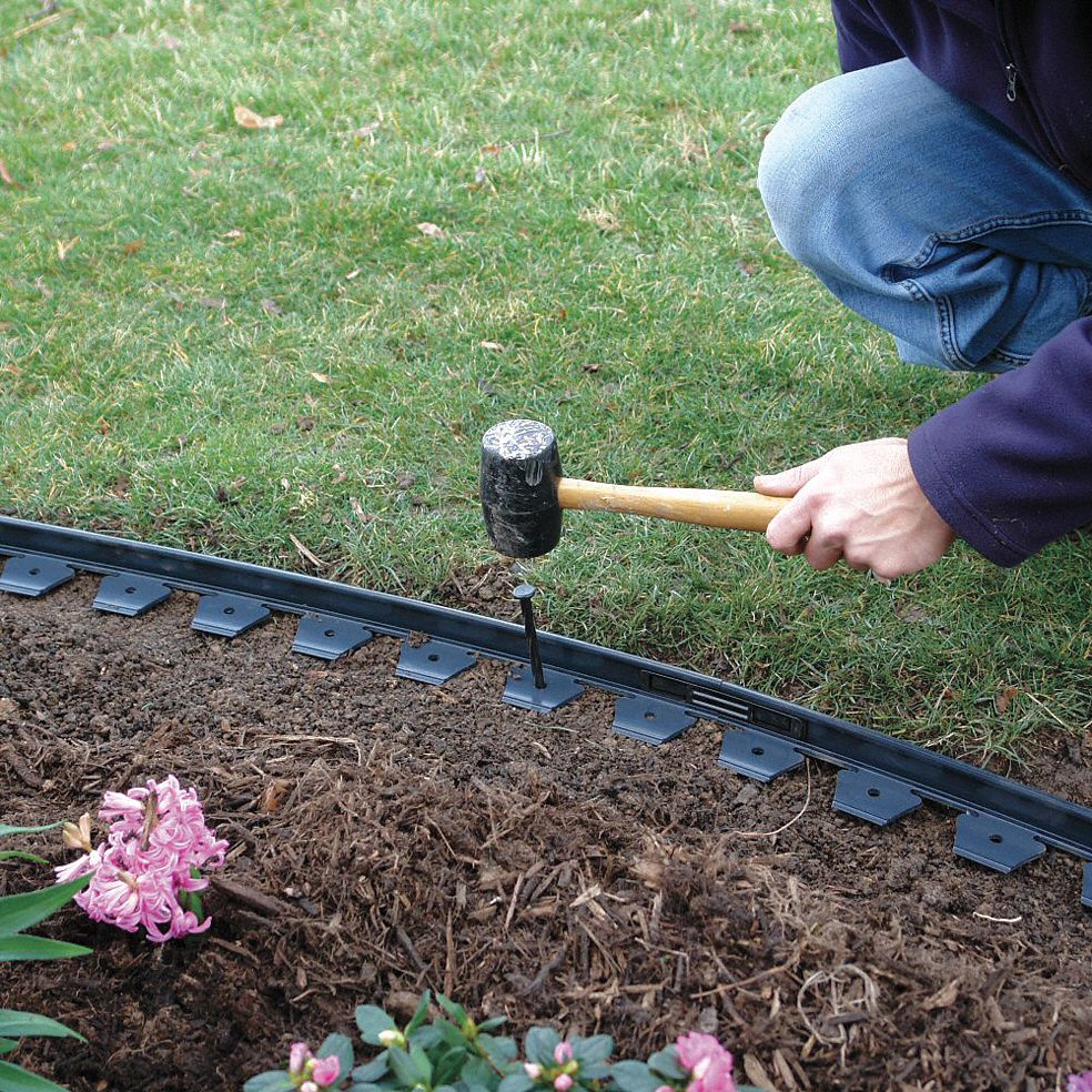 No Dig Landscape Edging - E Z Connect Landscape Edging Ez Connect No Dig Black Pvc Recycled 16 Ft 1 Ea 5pvd6 1504bk 16c Grainger