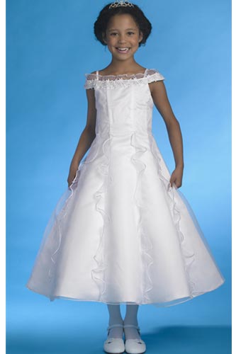 Vestido de niña de las flores para las mangas cortas de boda vestidos de. Vestidos de primera comuniÃ³n. Modelos para niÃ±as
