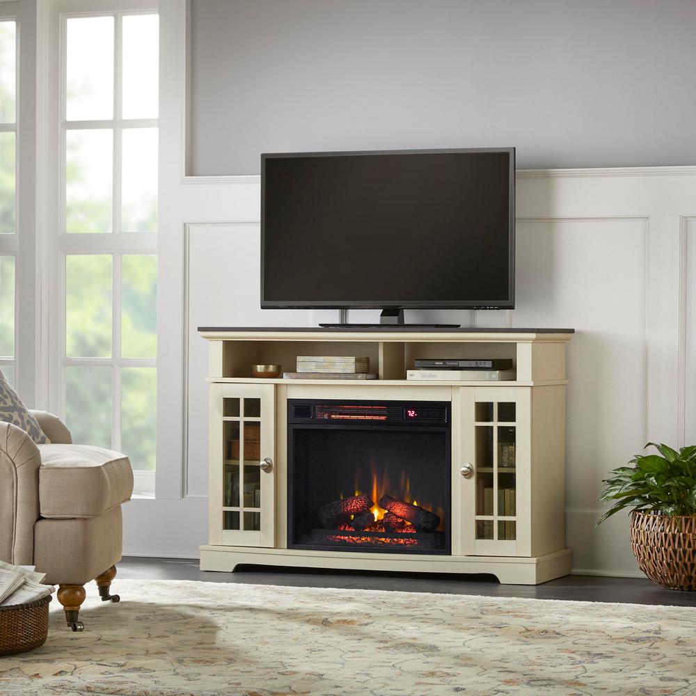New Castle 58 Tv Stand With Electric Fireplace Wayfair Fireplace Entertainment Center Fireplace Entertainment Electric Fireplace Tv Stand