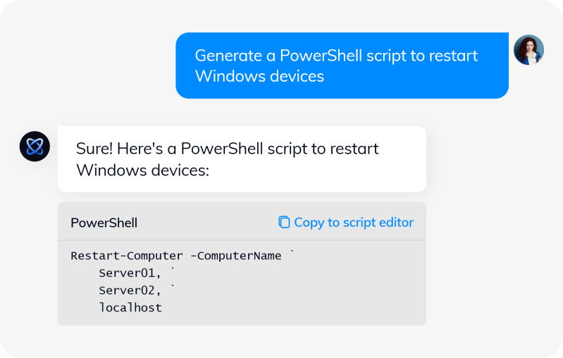 Create Scripts With Ai Powered Terminal Script Generator Hexnode - Amazing Gradient Wallpaper - Desktop