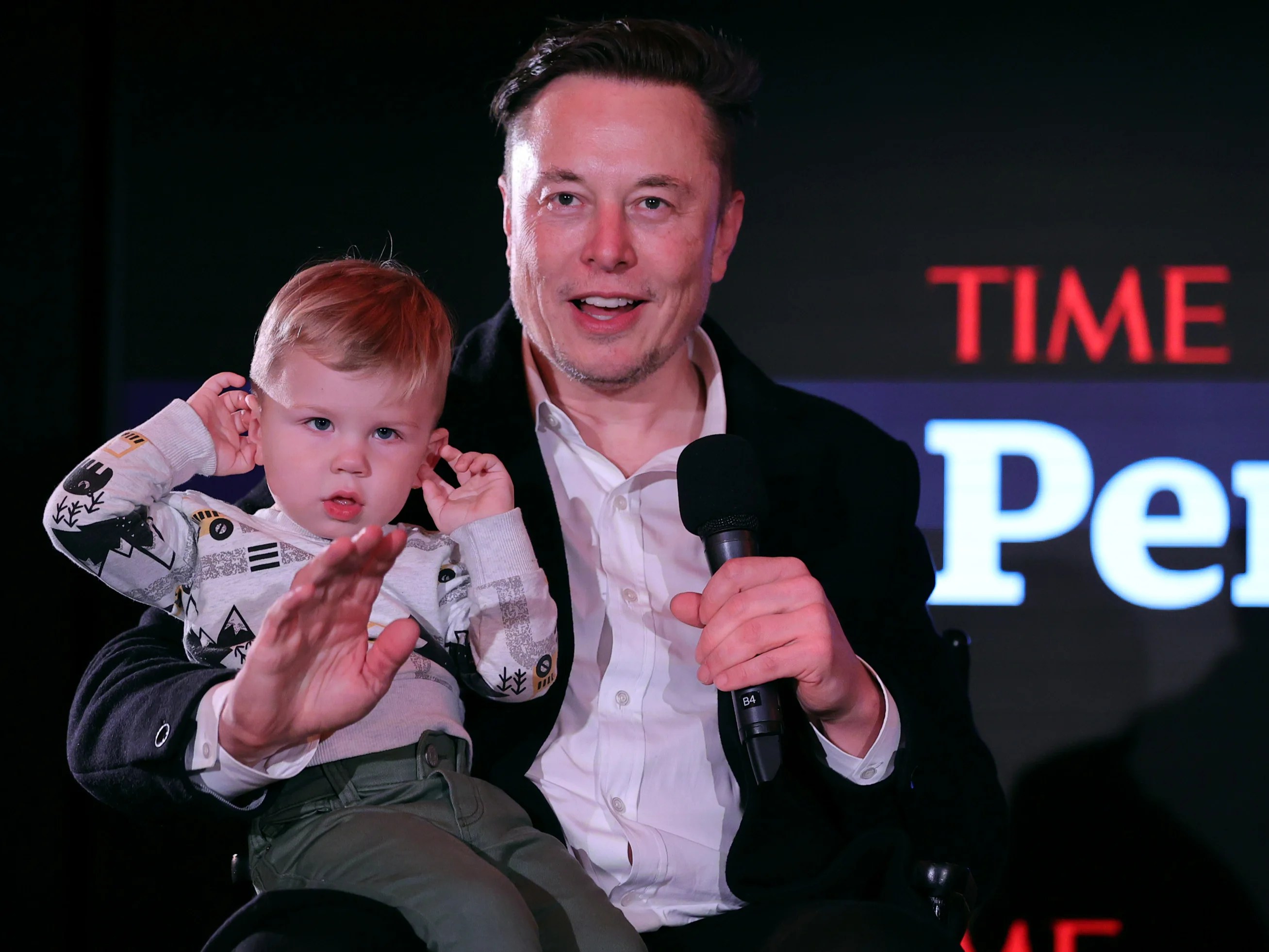 Elon musk spotlights the technology and vision of elon musk, the renowned entrepreneur and innovator behind spacex, tesla, and solarcity, who sold one of his . Elon Musk Brings Son X Ae A Xii To Time Person Of The Year Event The Independent