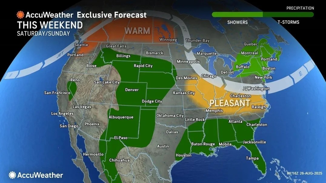Will Your Holiday Be A Washout Labor Day Weekend Weather Veers From LABOR DAY WEEKEND MAP 25 