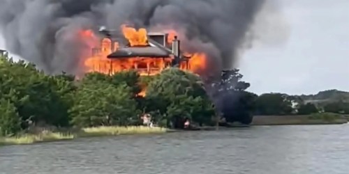 Judge’s $1.5m home destroyed in huge fire as her family is rushed to hospital