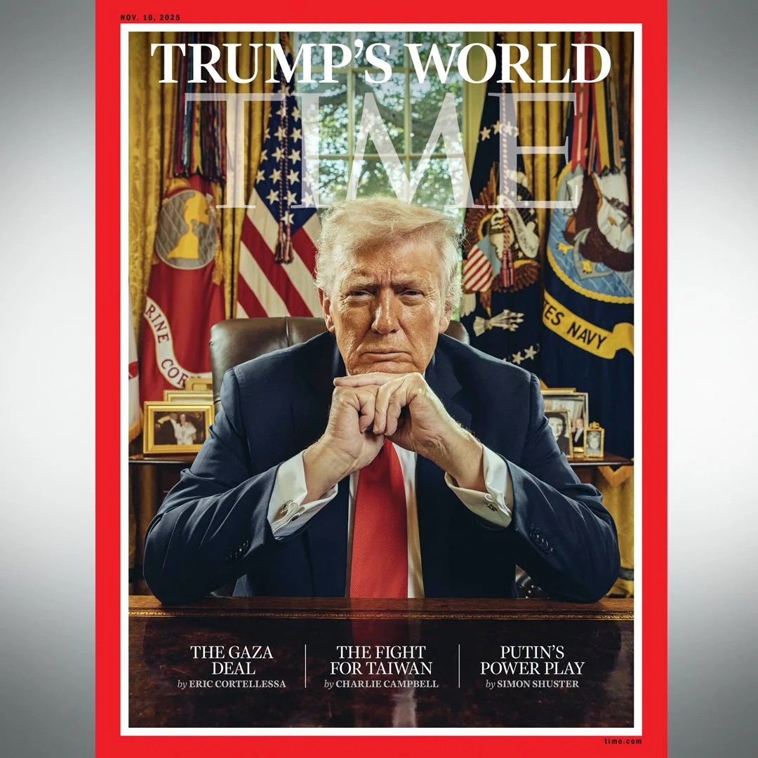 Trump’s latest Time Magazine cover is a chilling homage to a portrait of a war criminal, report says