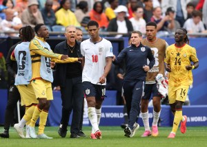 Jude Bellingham involved in foul-mouthed bust-up with Ghana boss Carlos Queiroz