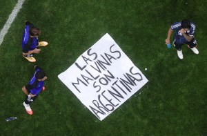 World Cup might not be ours but the Falklands definitely are, says defiant No 10 after Argentina banner row 