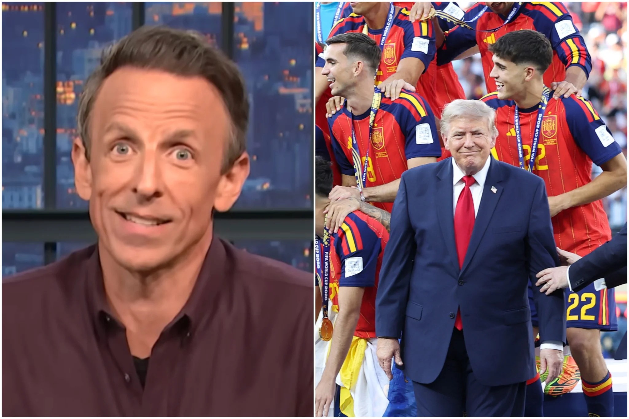 Seth Meyers DESTROYS Trump's Hypocrisy at World Cup Celebration! | Political Satire Breakdown (2026)