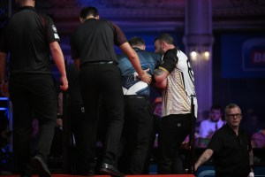 Cameron Menzies provides health update after falling ill on World Matchplay stage
