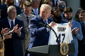 Trump hails Dodgers as ‘one of the great brands’ during White House visit