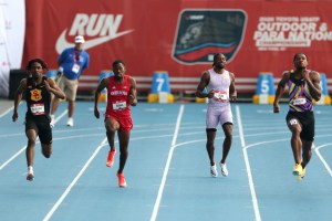 Noah Lyles suffers rare 200m loss after pulling up with cramp in US Championship