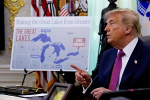 soon the trump earth president s renaming of great lake pushes us and his administration to brink of absurdity