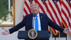 Trump’s Rose Garden beef burgers menu sparks outrage as high prices mean they are too expensive for many Americans