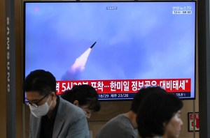 North Korea fires ballistic missiles after calling US-South Korea-Japan military drills ‘provocative’ 