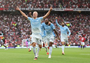 Gary Neville says Manchester United should expect ‘apology’ over Erling Haaland’s derby winner