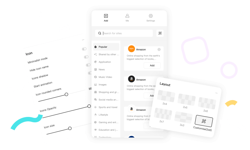Infinity New Tab - Premium Dark Design Gallery - HD