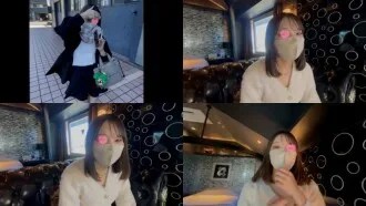 [Amateur POV #035] Super talented and super cute white gal Mio. POV video in a hotel in broad daylight while wearing long boots. Ends wit...