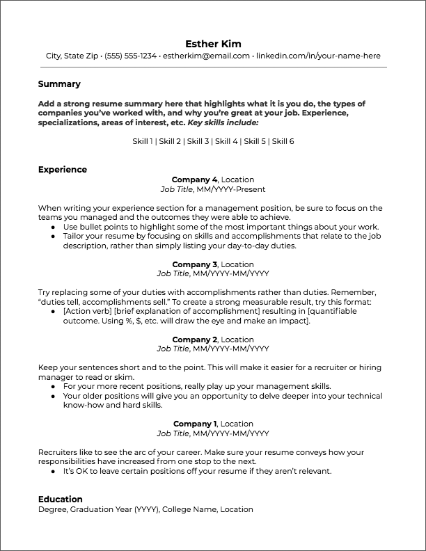 Chanpory rith at lifeclever gives 4 steps to improve your resume into more elegant. Resume Formats: Find the Best Format or Outline for You