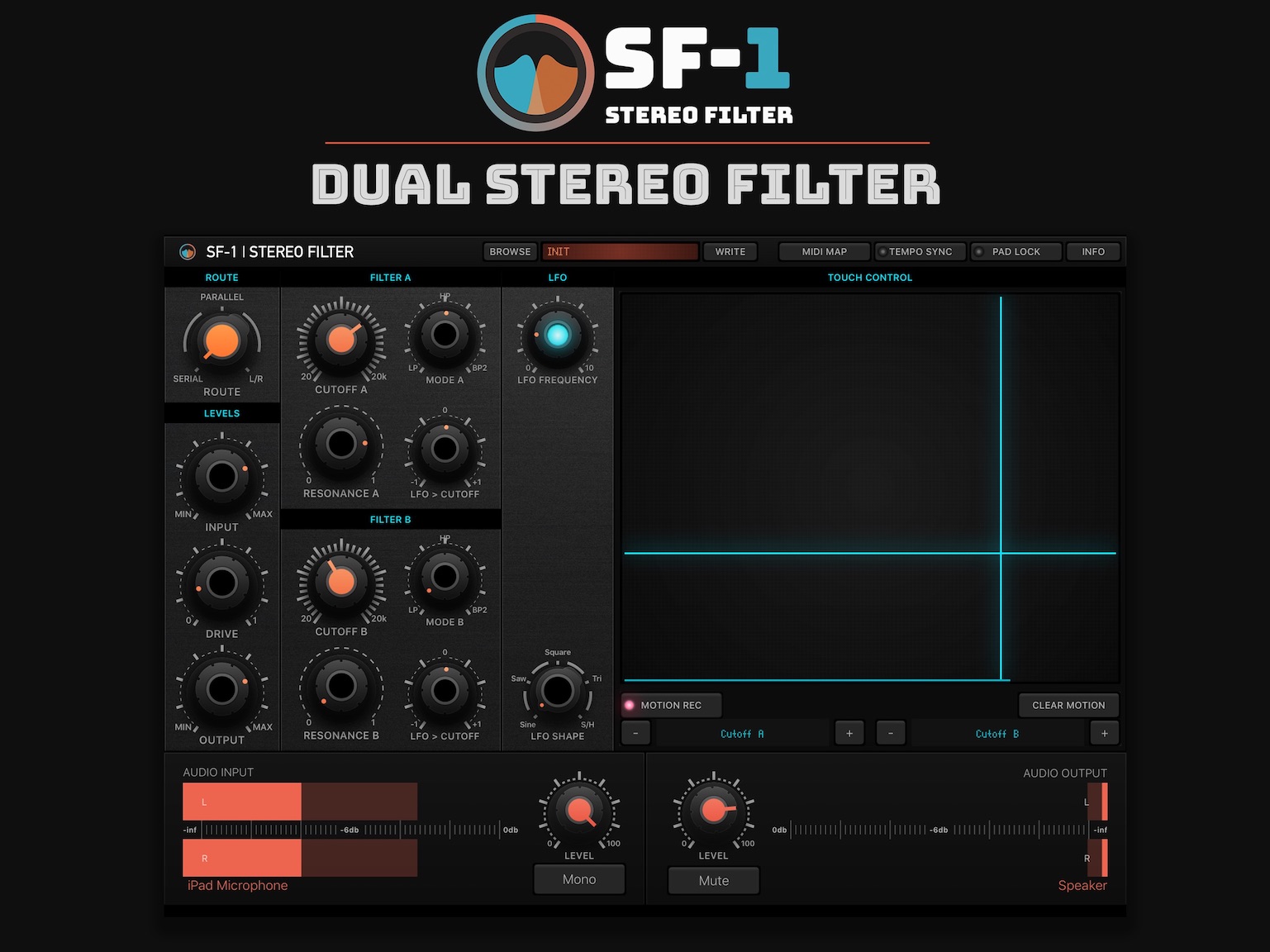 Sf-1 stereo filter by numerical audio