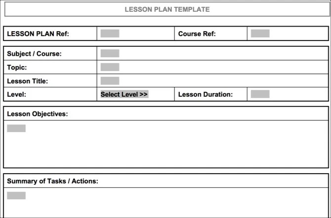 Organized Lesson Plan