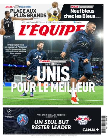 Suivez toute l'actualité foot, les classements, les résultats et les matches en direct des plus grands championnats ( ligue 1, ligue 2, liga, bundesliga, premier league, calcio…) et des. Le Journal L Equipe L Edition Du 19 Octobre 2021 L Equipe