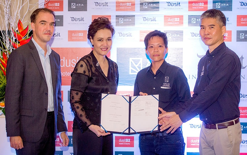 เปิดบริการปี 2563 : ศุภจี สุธรรมพันธุ์ ปธ.จนท.บห.กลุ่มดุสิต อินเตอร์เนชั่นแนล ลงนามกับ ลาญาณา ดีเวลลอปเมนท์ เพื่อบริหารโครงการดุสิตดีทู ภูเก็ต อารียา หาดสุรินทร์ จ.ภูเก็ต ซึ่งมีห้องพัก 210 ห้อง พร้อมสิ่งอำนวยความสะดวกครบครัน