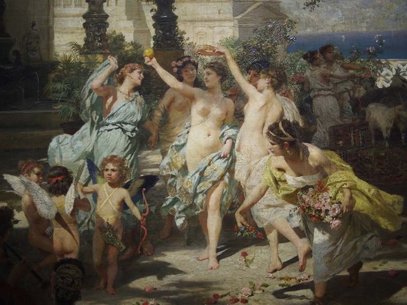 Last Judgement of Paris detail