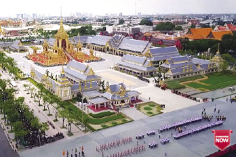 ภาพมุมสูงริ้วขบวนฯ
