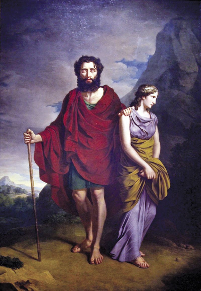 Oedipus and Antigone by Antoni Stanislaw Brodowski
