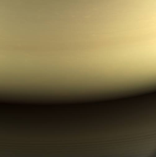 ภาพท้ายสุดเป็นภาพสุดท้ายที่ยานแคสซินีส่งกลับมายังโลก ซึ่งภาพที่เห็นเป็นภาพบริเวณที่ยานแคสซินีพุ่งชนและถูกชั้นบรรยากาศของดาวเสาร์เผาไหม้ ถือเป็นภาพสุดท้ายในการปิดฉากภารกิจอันยาวนานเกือบ 20 ปีของยานแคสซินีลำนี้