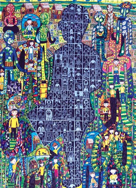 ตัวอย่างภาพผลงานของน้องๆที่จัดแสดงให้ชมฟรี 