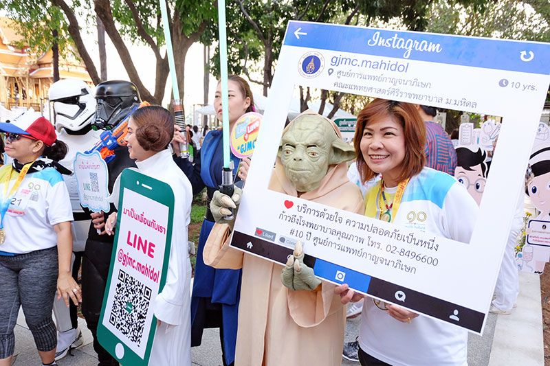 บรรยากาศการให้ความรู้โรคหลอดเลือดสมอง ที่ รพ.ศิริราช