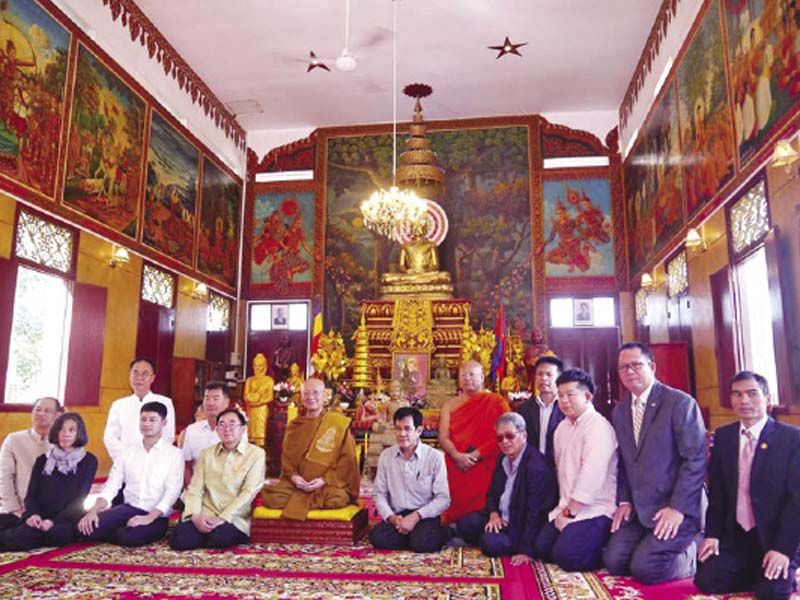 คณะรมว.วัฒนธรรม เข้าเฝ้าฯสมเด็จพระสังฆราชกัมพูชา