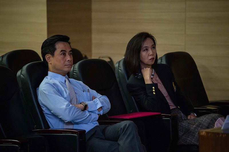 ศ.นพ.สุทธิพงศ์ วัชรสินธุ ผอ.โรงพยาบาลจุฬาลงกรณ์ และศ.พญ.นิจศรี ชาญณรงค์