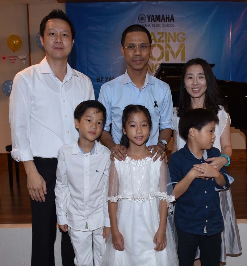 ครอบครัว ณฐพล-นุชนรินทร์ กิตติอัมพานนท์ ผู้บริหารโรงเรียนดนตรียามาฮ่า ศรีราชา