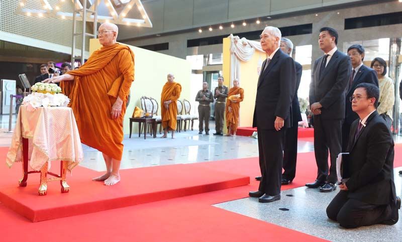 สมเด็จพระอริยวงศาคตญาณ สมเด็จพระสังฆราช สกลมหาสังฆปริณายก เสด็จทรงเปิดนิทรรศการ “พุทธศิลป์ และศิลปกรรม ในรอบ 111 ปี ธนาคารไทยพาณิชย์”