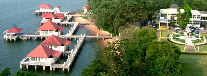 ภาพถ่ายมุมสูง โรงพยาบาลสมเด็จพระบรมราชเทวี ณ ศรีราชา