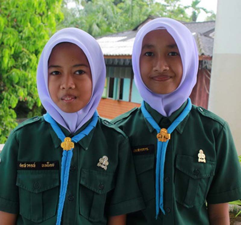 ด.ญ.ศรสวรรค์ ยมโดย และ ด.ญ.ปนัดดา ประสารการ

