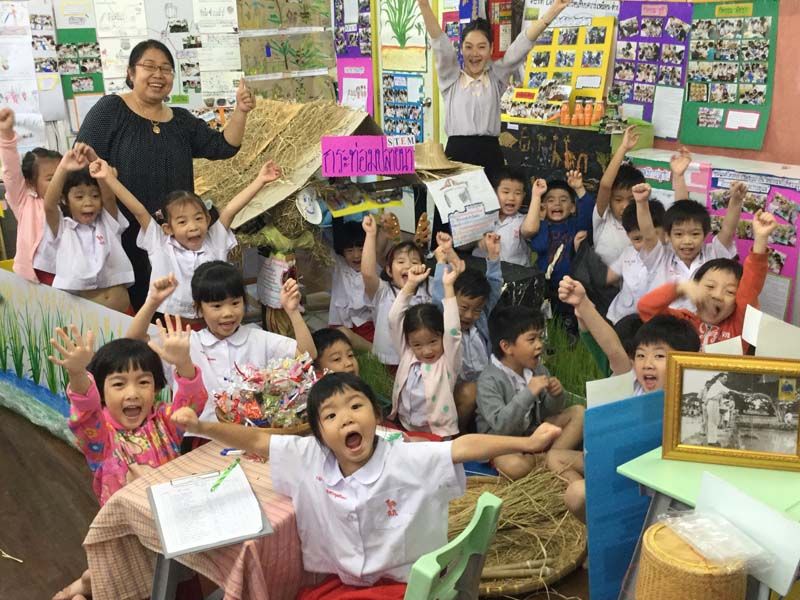 ทุ่งนาของชาวนาชั้น อ.3/2 โรงเรียนอนุบาลกุ๊กไก่