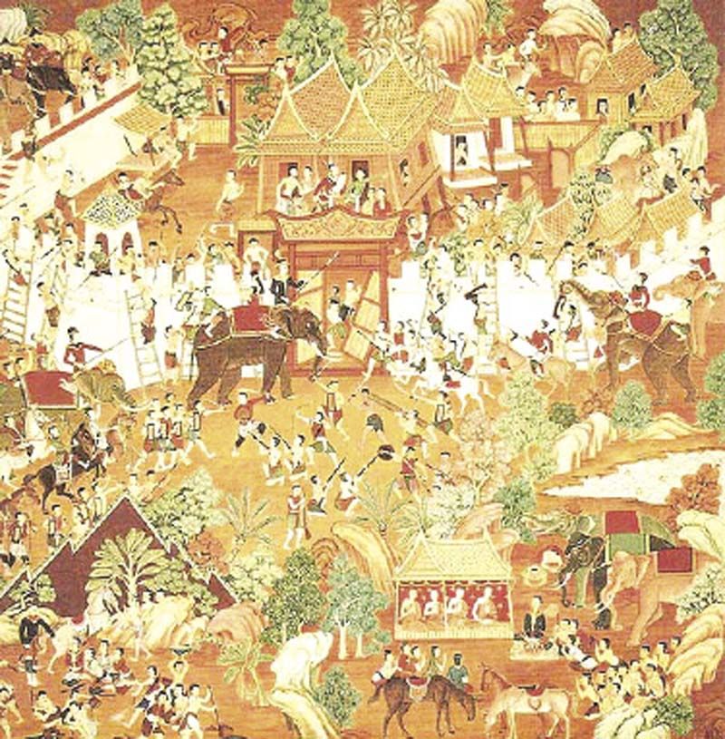 ตีข้าศึกในเมืองธนบุรี