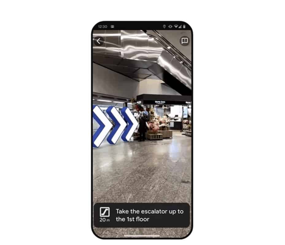 Google Maps AR Live View Indoor Live View 