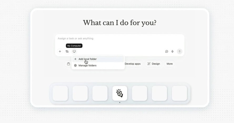 Mac 螢幕呈現 Manus AI 代理自動化作業的介面