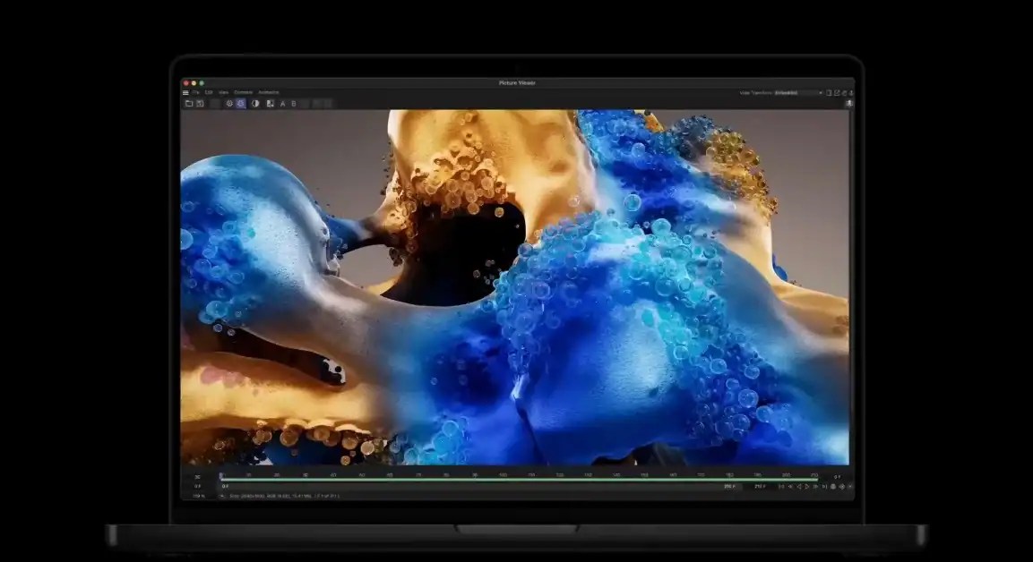 筆電顯示 macOS 系統更新介面與滿格 WiFi 訊號