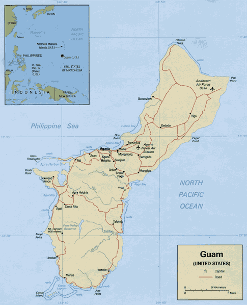 Guam map